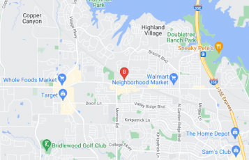 Highland Village Towing location map: 2280 Highland Village Rd, Highland Village, TX