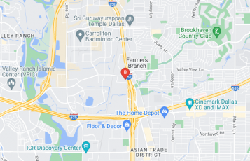 Dallas Tow Truck Services location map: 12801 N Stemmons Fwy, Farmers Branch, TX