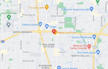 Integrity Collisionand & Towing location map: 12854 Spurling Rd, Dallas, TX 75230, Dallas, TX