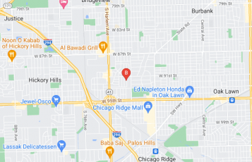Hayes Local Marketing location map: 9142 Pembroke Ln., Bridgeview, Il