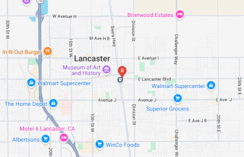 A & D Lancaster Towing location map: 44815 yucca ave, Lancaster, CA