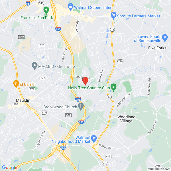 Titan Restoration & Construction location map: 211 Ricelan Drive, Simpsonville, SC